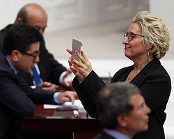 Fezlekeler Meclis’te, CHP’li Melda Onur canlı yayında