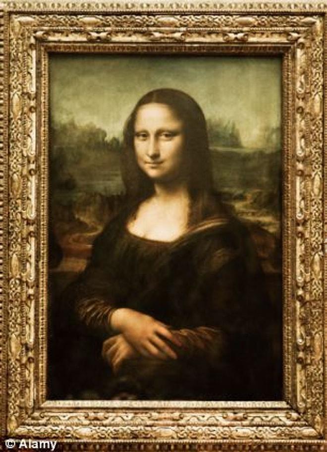 Mona Lisa üç boyutlu çizilmiş