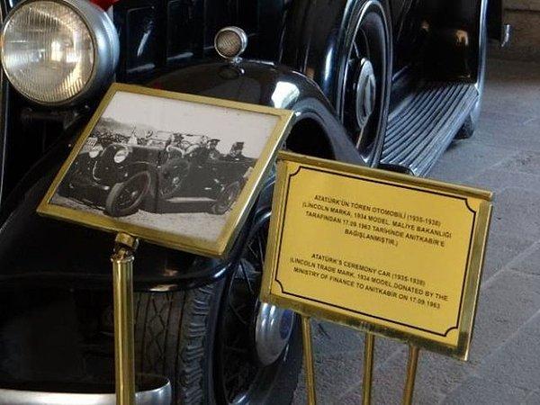 1963'te bu Lincoln otomobil, Maliye Bakanlığı tarafından Anıtkabir'e bağışlandı.