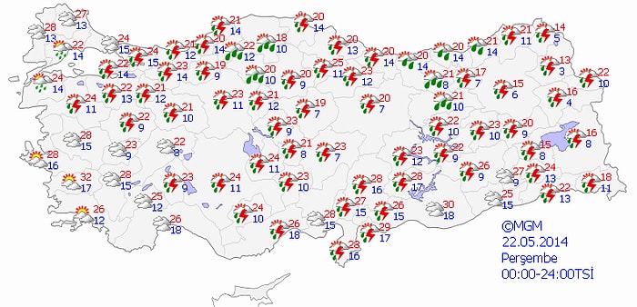 Meteoroloji'den Kuvvetli Yağış Uyarısı