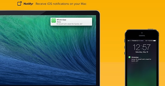 iPhone Bildirimlerini Mac Masaüstüne Taşıyan Uygulama: Notifyr