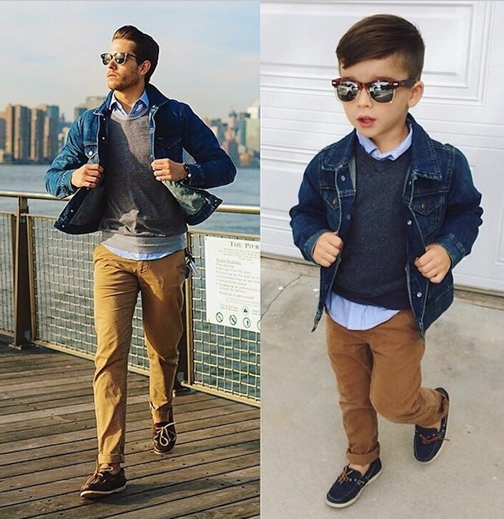 4 Yaşındaki Tatlı Velet, Erkek Modelleri Taklit Ederken