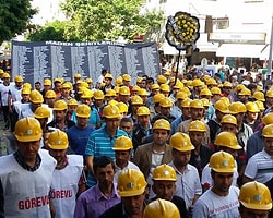 Soma'da Madencilerin Sessiz Yürüyüşü