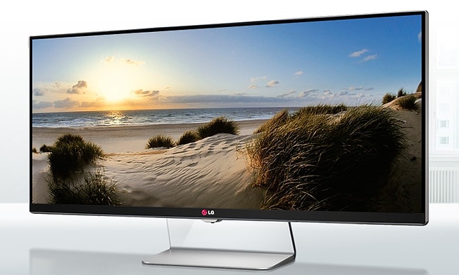 Lg Dünyanın İlk 34 İnç UltraGeniş QHD Mönitörünü Çıkardi