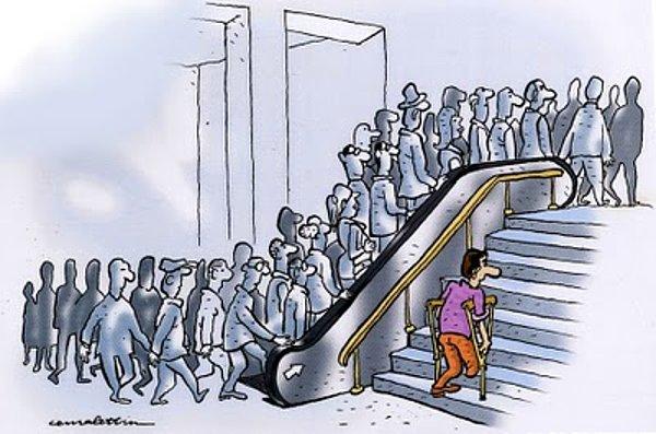 8. Vatandaşlarımızdaki yürüyen merdivenlere ve engelli asansörlerine duyulan aşk