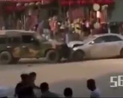 Trafikte müthiş düello