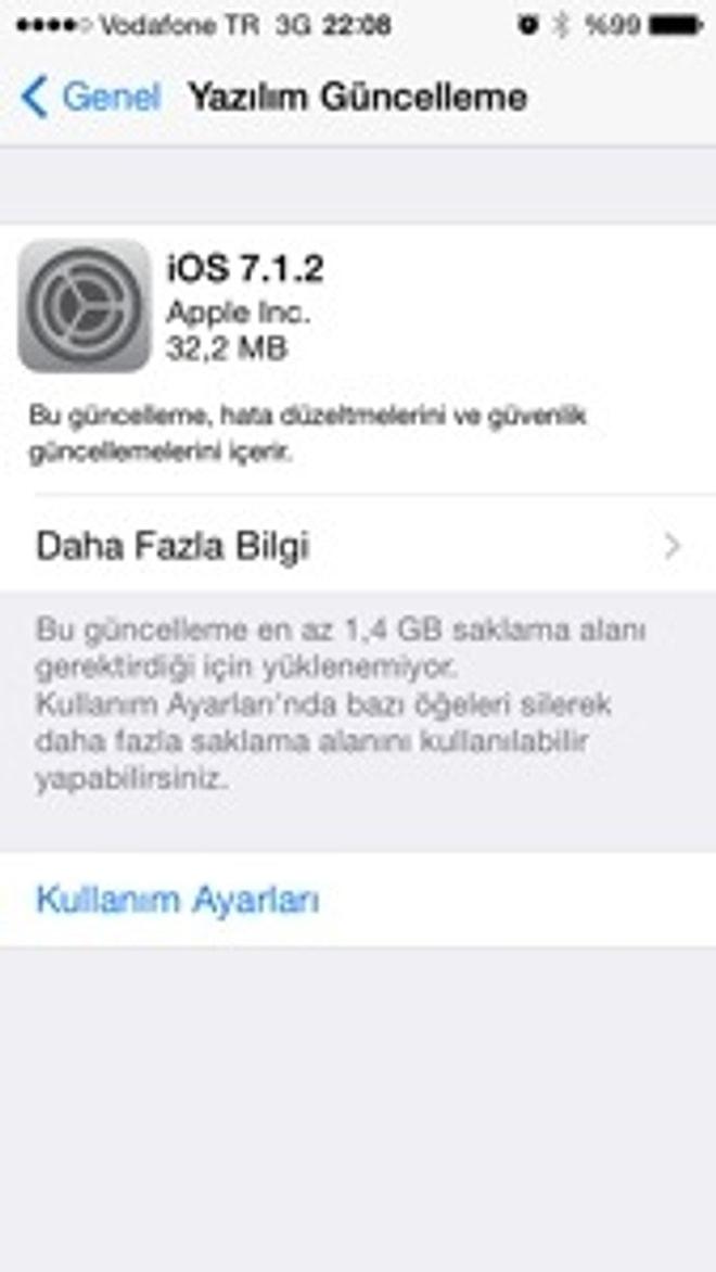 Iphone Ve Ipad İçin Ios 7.1.2 Yayınlandı