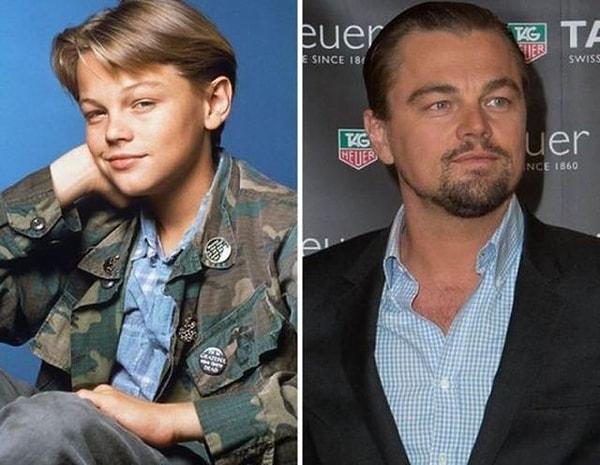 20. Leonardo DiCaprio 1990 ve şimdiki hali