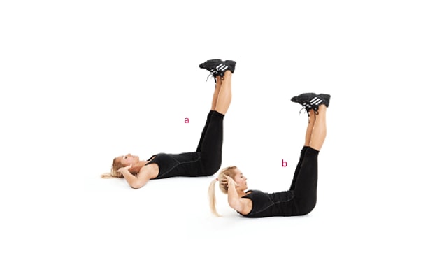 Legs Up Abdominal Crunch