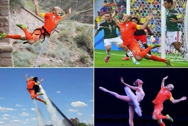 11. Robben'in düşüşleri de kimileri için sinir bozucu olmadı değil.
