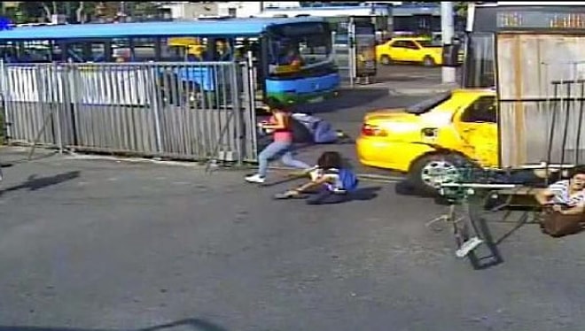Kabataş'taki Dehşet Anları Kamerada