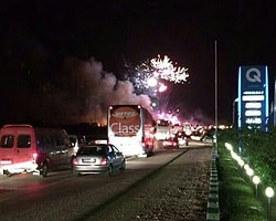 Havai Fişek Yüklü Tır Böyle Patladı