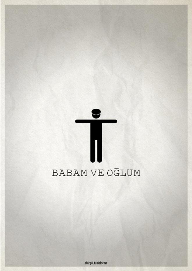 Türk filmlerinin minimalist afişleri