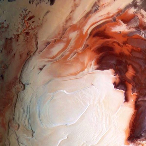 16. Mars'ın güney kutbu