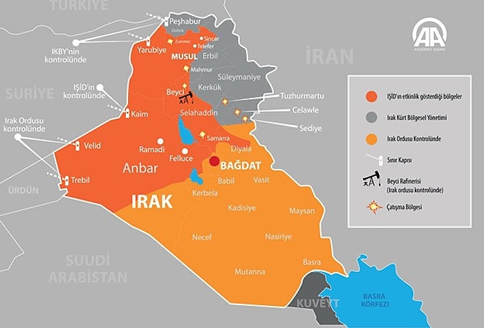 IŞİD Irak'ın Neresinde?