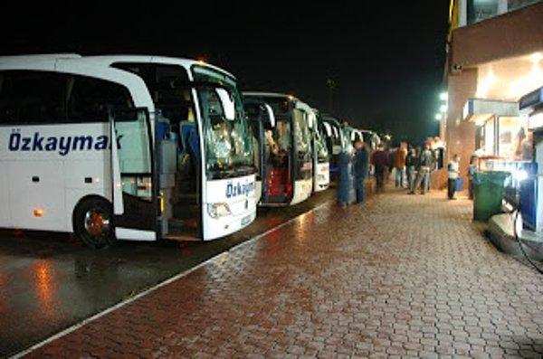 3. Şehirlerarası otobüs yolculuklarında gece mola verince üşümeye başlanması