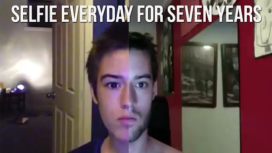 Selfie İle 7 Yılını Fotoğraflayan Gencin Değişimi
