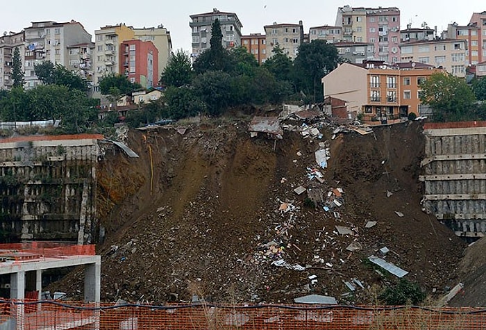 Üsküdar'da İstinat Duvarı Çöktü