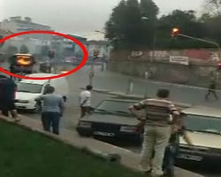 Halk Otobüsüne Molotoflu Saldırı Kamerada!