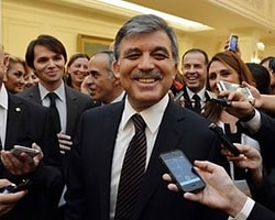 Gül'den veda resepsiyonu