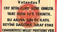 Milli Kütüphane Başkanlığı Arşivinden Türk Siyasetine Ait 50 Afiş