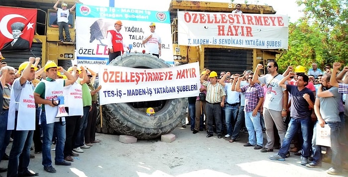 Yatağanlı İşçiler Özelleştirme Nöbeti Başlattı