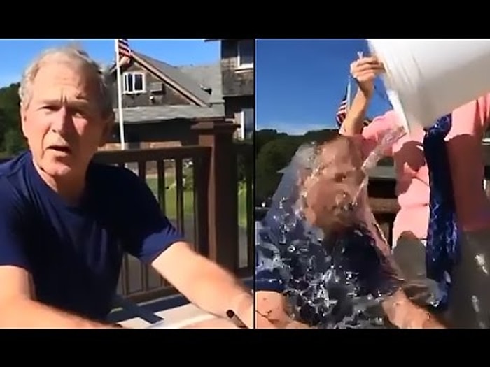 Eşinden George W. Bush'a Buz Banyosu Tuzağı