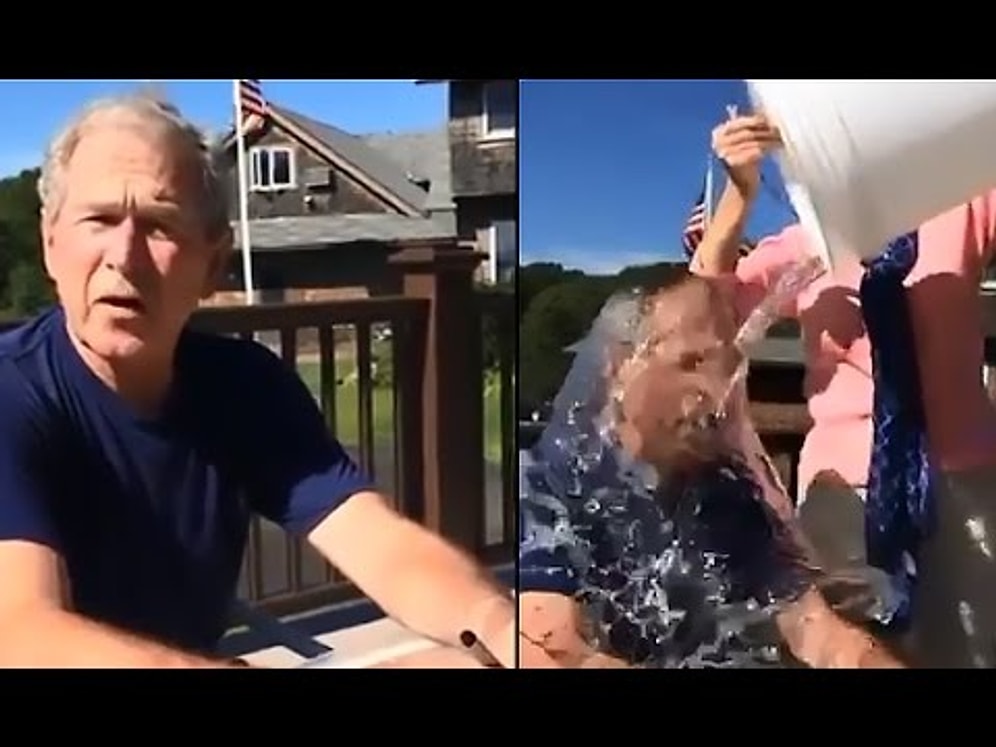 Eşinden George W. Bush'a Buz Banyosu Tuzağı
