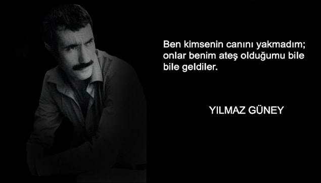 11. Cezaevindeyken GÜNEY adlı bir sanat-kültür dergisi çıkardı. Yol'un kurgusunu tekrar yaptı ve Cannes Film Festivali'nde ödül aldı.
