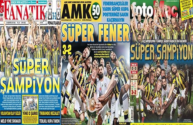 1. İşte dev derbinin gazete manşetleri..