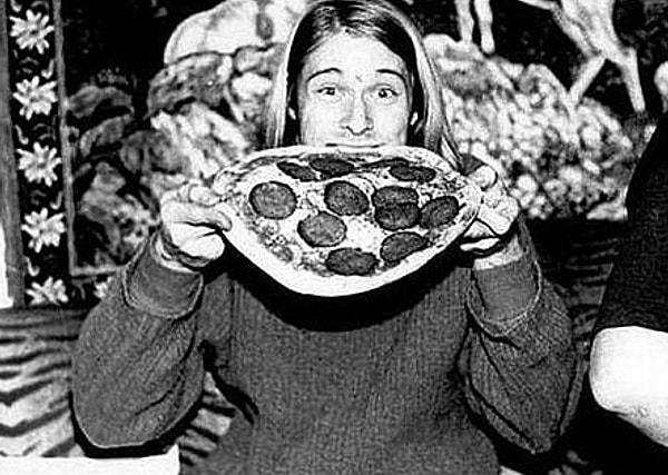 8. Kurt Cobain'in pizza sevgisi