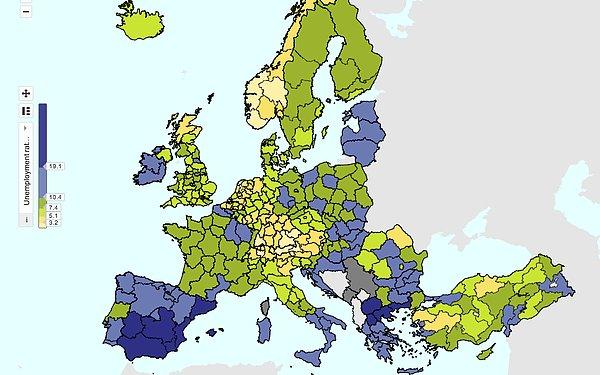 3. Avrupa'da işsizlik