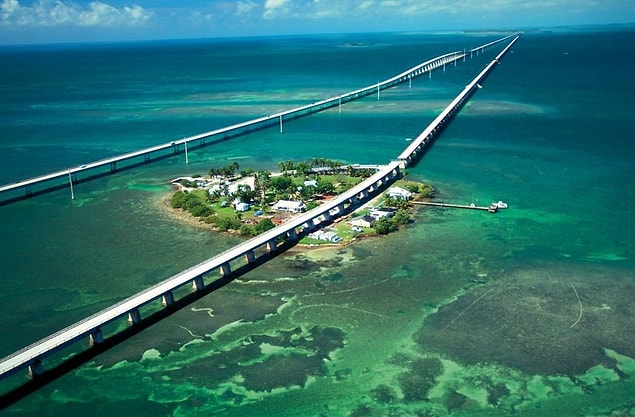 3. Okyanus üzerinde bir otoban, Florida Keys