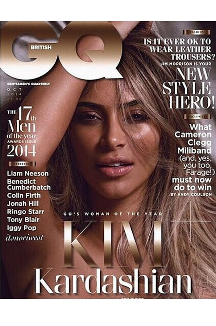 Kim Kardashian GQ Dergisine Cesur Pozlar Verdi