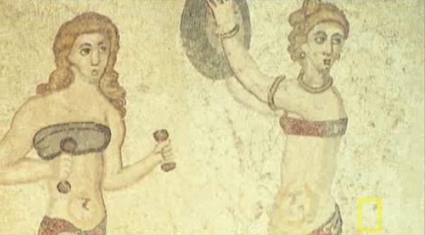 7. Sütyen'in S si ortada yokken antik Romalı kadınlar göğüslerinin etrafına bandaj sararlardı.