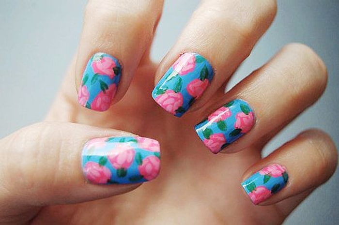 Çiçekleri Konu Alan 20 Nail Art Örneği