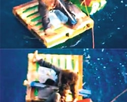 Kaçak yollarla Lady Saliha adlı Türk gemisine saklanan 2 Afrikalı, bidondan yapılmış 2 salla denizin ortasında kaderlerine terk edildi. Mültecilerin yaşam savaşı verdiği o anlar denizcilik camiasını ayağa kaldırdı...