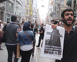 Taksim’de Gazete Satıcılarına Polis Engeli