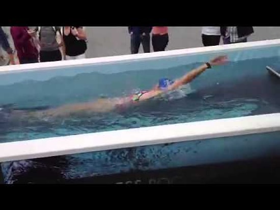 Koşu Bandı Misali Yüzme Makinesi