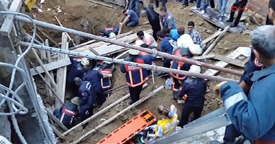 Kağıthane'de İnşaatta Göçük, İnşaat Sahibi Toprak Altında Kaldı