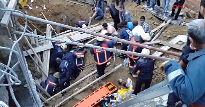 Kağıthane'de İnşaatta Göçük, İnşaat Sahibi Toprak Altında Kaldı