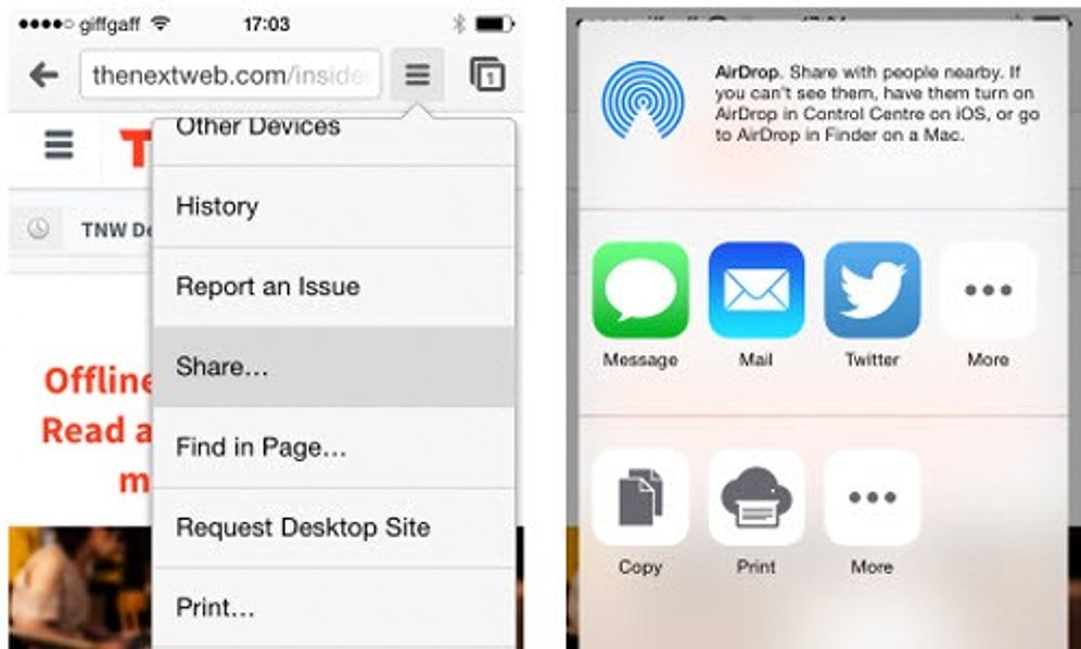 Chrome'a iOS 8 Makyajı!