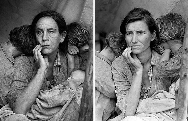 1. Sandro Miller, Dorothea Lange / Göçmen Anne, Nipomo, California (1936), 2014