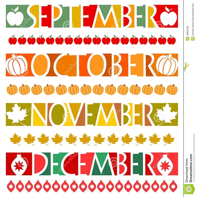 3. September-October-November-December dörtlüsünü kestirmeden ezberleme