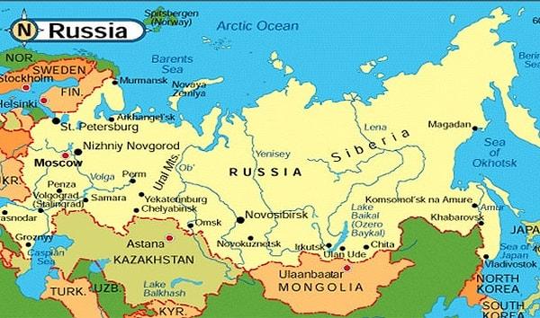 18. Norveç'le Kuzey Kore arasında sadece 1 ülke olması: Rusya