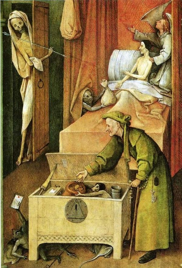 13. "Death and the Miser", Hieronymus Bosch