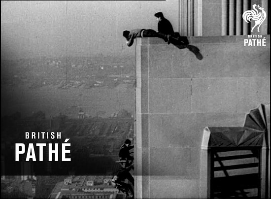 Empire State Binasının Camlarını Temizlemerken Alınan Akıllara Zarar Güvenlik Önlemi (1938)