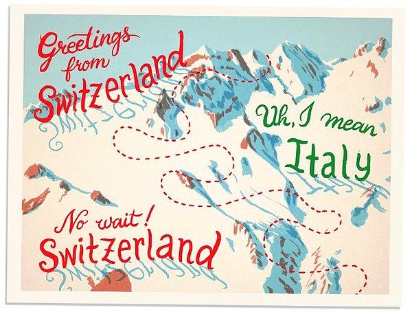 32. İsviçre ve İtalya'yı birbirinden ayıran hayali çizgide yürümek