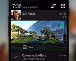 Google Glass Artık Tüm Bildirimleri Gösteriyor!