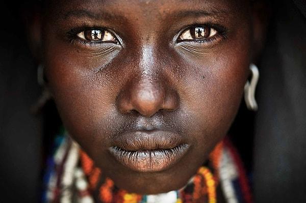 1. Arbore kabilesinden Onno isimli bir genç kız - Omo Vadisi, Etiyopya
